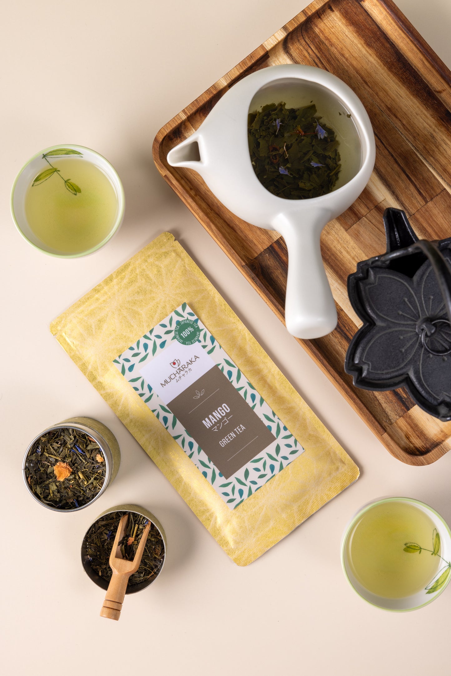 Mango Green Tea SENCHA 40G MUCHARAKA -Premium Japanese Tea